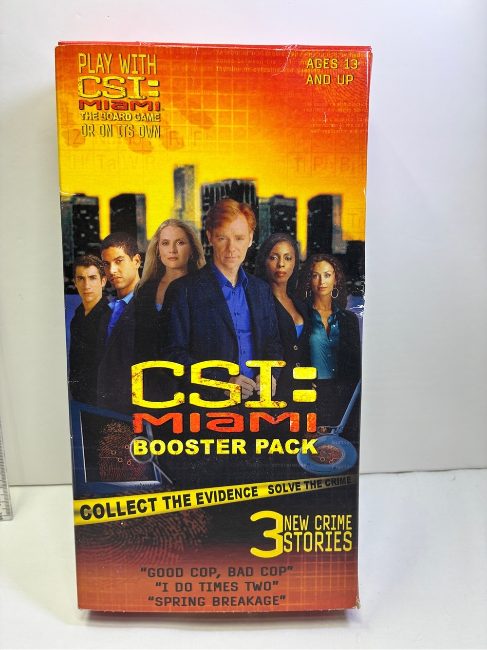 CSI: Miami Booster Pack Board Game Expansion - open box items sealed